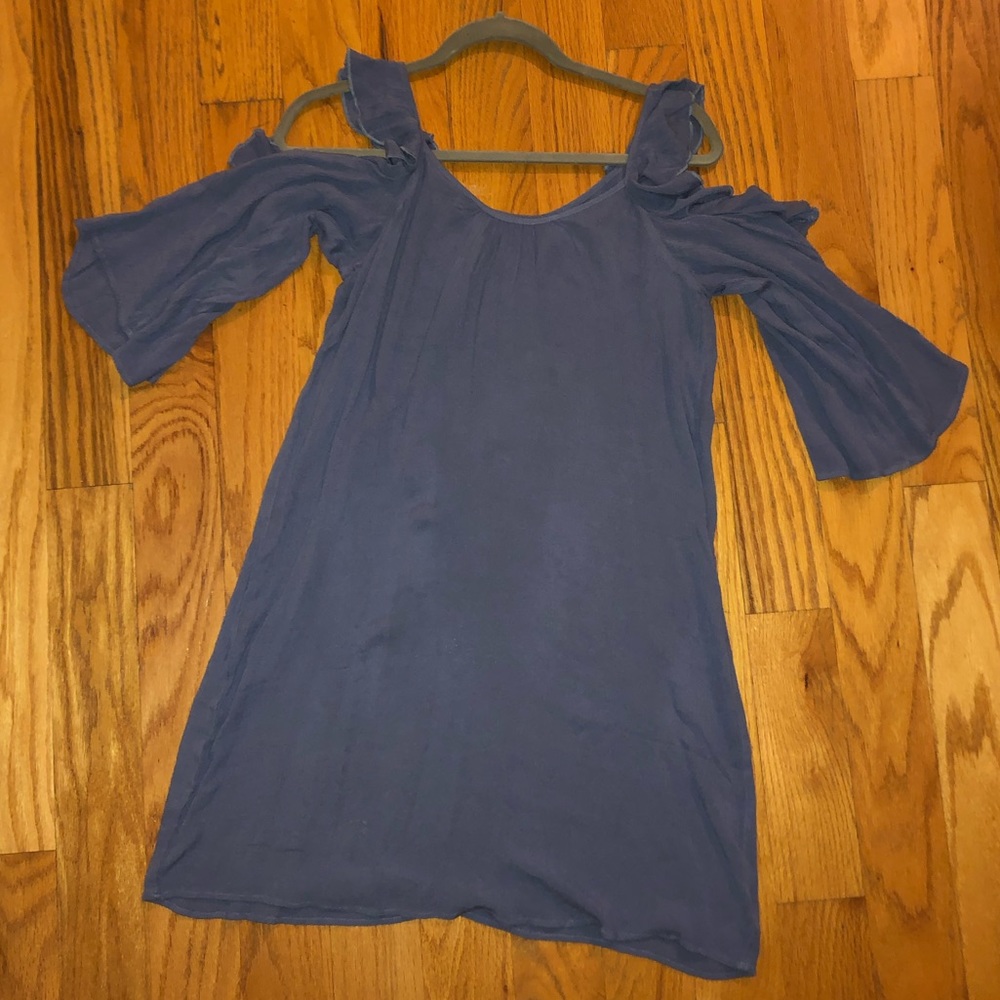 Aerie off the shoulder ruffle dress